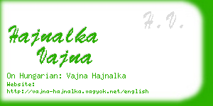 hajnalka vajna business card